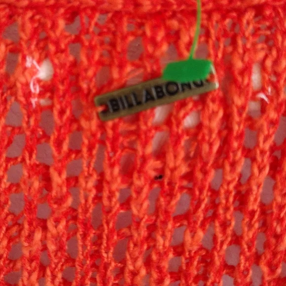 Billabong NWT orange Sweet Bliss wrap sweater size medium - Picture 14 of 15